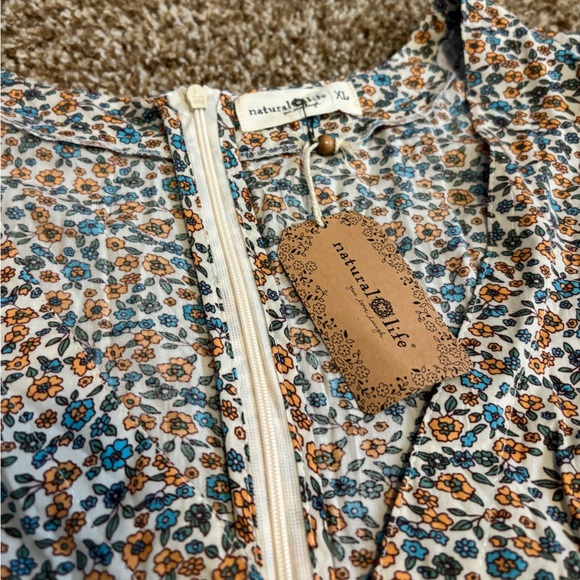 NWT || Natural Life || Evangeline Floral Tiered Maxi Dress Size XL - Picture 4 of 14